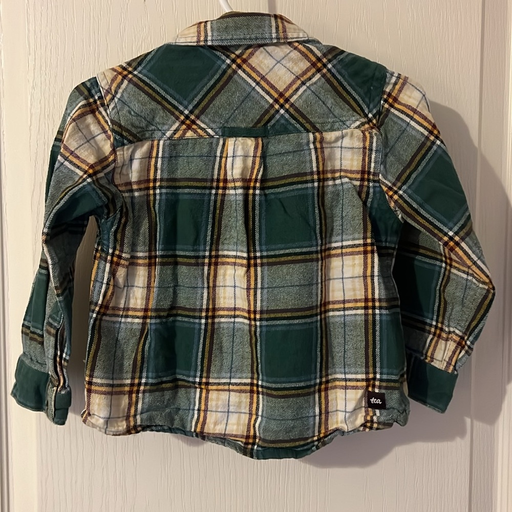 Tea Collection Flannel Button-Up - Picture 4 of 6